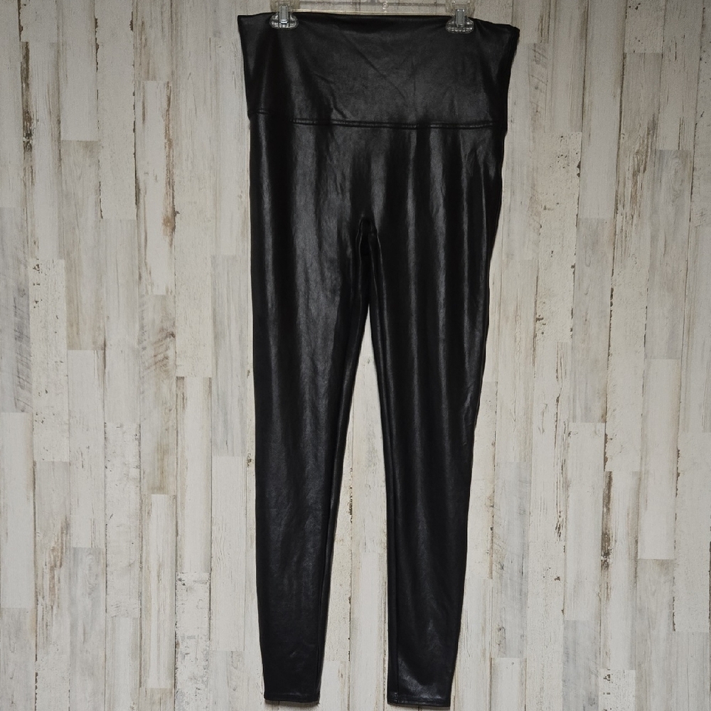 2x SPANX Faux Leather Leggings